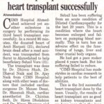 Central Chronicle (Bhopal)_CIMS Hospital (3rd Heart transplant)